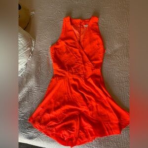 Decree Bright Orange Sleeveless Mini Dress